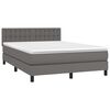 vidaXL &Kappa;&rho;&epsilon;&beta;ά&tau;&iota; Boxspring &mu;&epsilon; &Sigma;&tau;&rho;ώ&mu;&alpha; & LED &Gamma;&kappa;&rho;&iota; 140x200 &epsilon;&kappa;. &Sigma;&upsilon;&nu;&theta;. &Delta;έ&rho;&mu;&alpha;