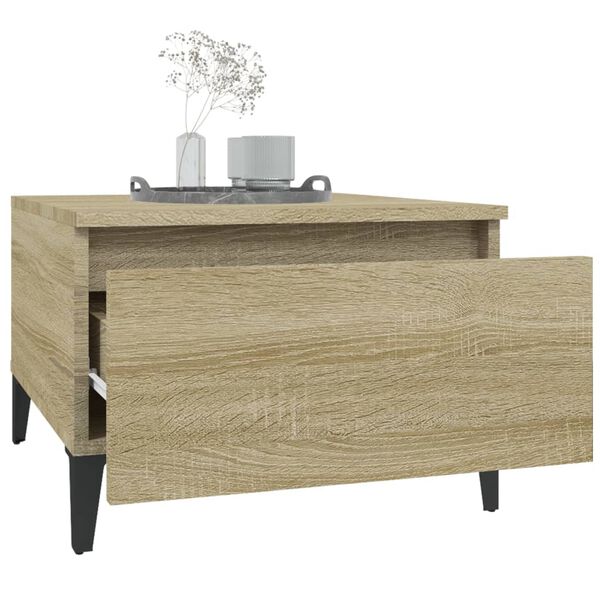 vidaXL Τραπεζάκια Σαλονιού 2 τεμ. Sonoma Δρυς 50x46x35 εκ. Επεξ. Ξύλο