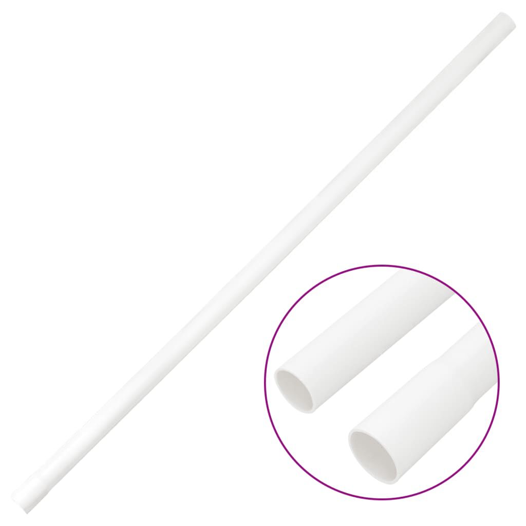 vidaXL Κανάλι Καλωδίων με Κλιπ Ø20 χιλ. 10 μ. από PVC