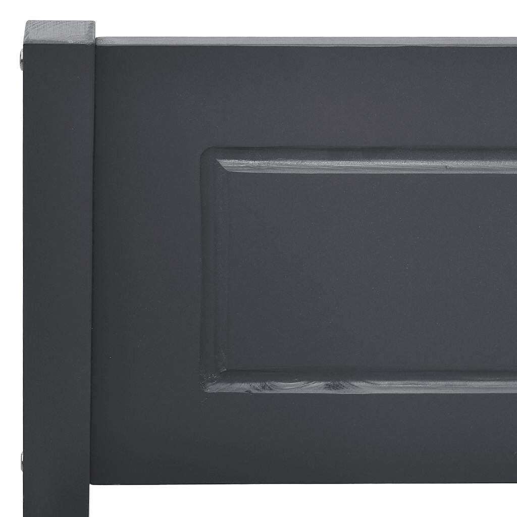 vidaXL Πλαίσιο Κρεβατιού Γκρι 120 x 200 εκ. από Μασίφ Ξύλο Πεύκου