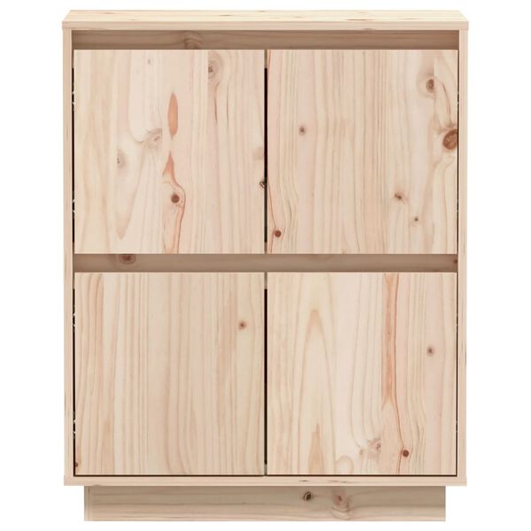 vidaXL Ντουλάπι 60 x 34 x 75 εκ. από Μασίφ Ξύλο Πεύκου