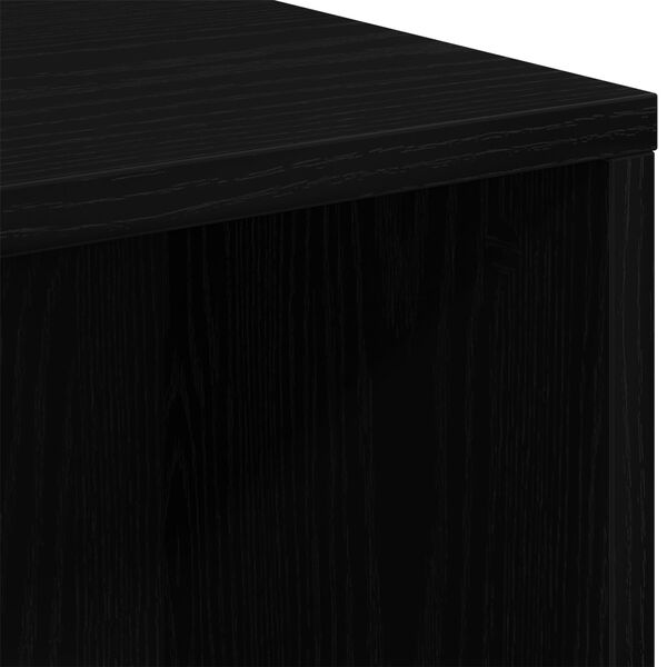 vidaXL Ράφι Μαύρη Δρυς 50x25x105 εκ Επεξεργασμένο ξύλο