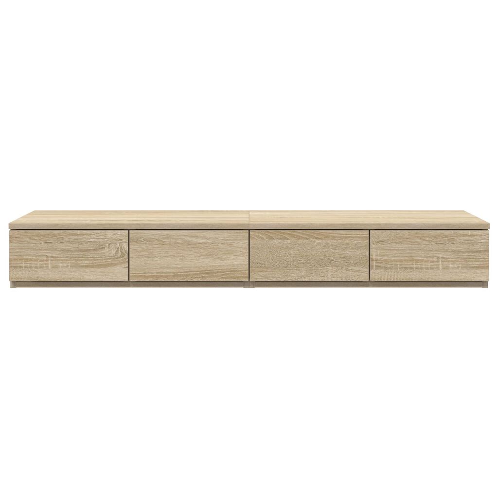 vidaXL Συρτάρια κρεβατιού με συρτάρι Sonoma Δρυς 120 x 36.5 x 16.5 εκ