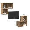 vidaXL Σετ επίπλου τηλεόρασης 4 pcs artisan δρυς 37 x 37 x 72 εκ