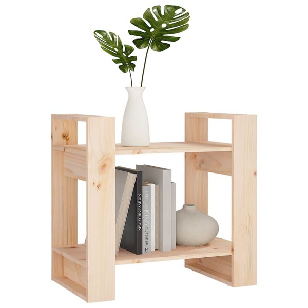 vidaXL Βιβλιοθήκη/Διαχωριστικό Χώρου 60x35x57 εκ. Μασίφ Ξύλο Πεύκου