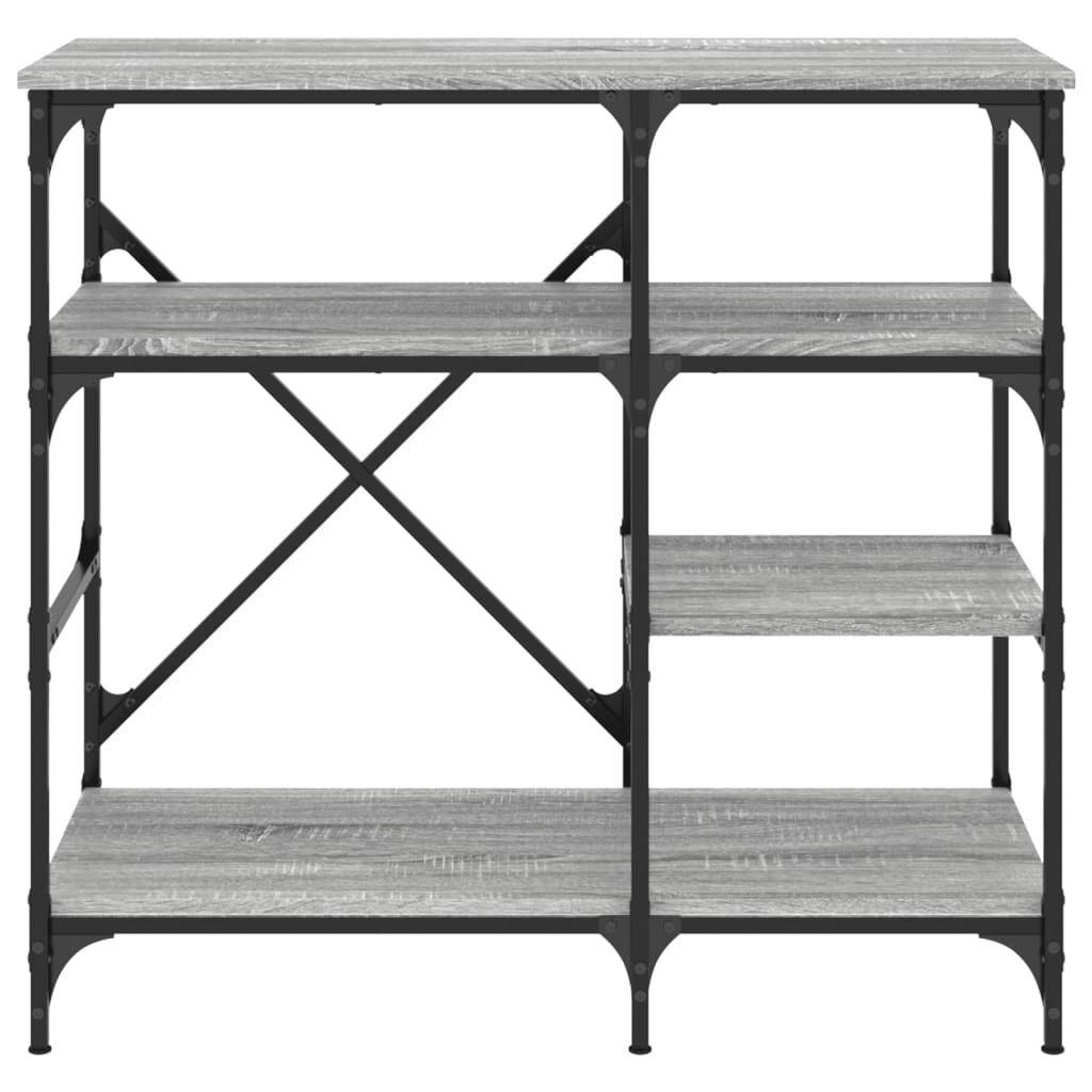 vidaXL Ραφιέρα Κουζίνας Γκρι Sonoma 90x40x84 εκ. Επεξ. Ξύλο/Μέταλλο