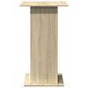 vidaXL Τραπέζι Μπαρ με Ράφια Sonoma Δρυς 60x60x102 εκ. Επεξ. Ξύλο
