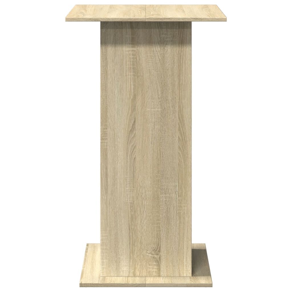 vidaXL Τραπέζι Μπαρ με Ράφια Sonoma Δρυς 60x60x102 εκ. Επεξ. Ξύλο