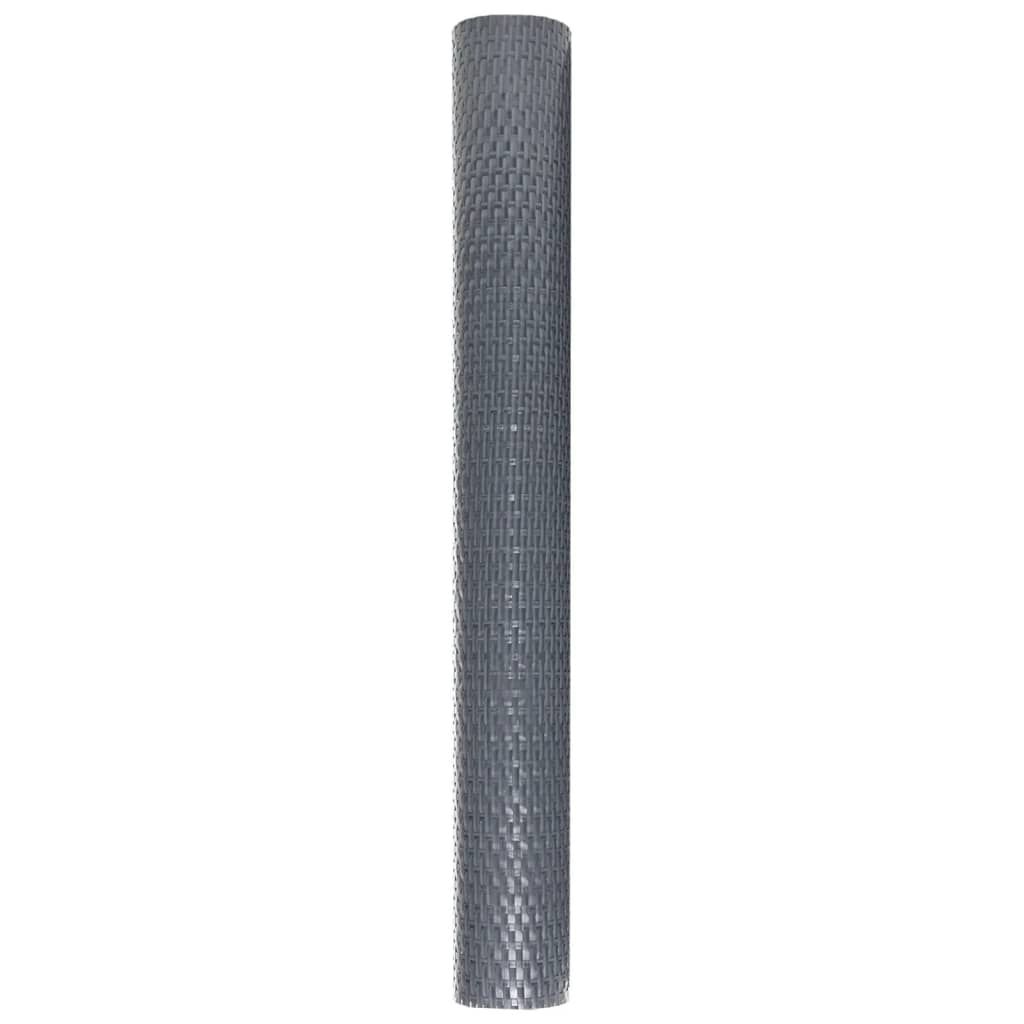 vidaXL Διαχωριστικό Βεράντας Ανθρακί 500 x 90 εκ. από Συνθετικό Ρατάν