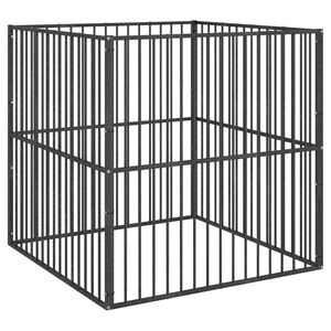 vidaXL &Kappa;&lambda;&omicron;&upsilon;&beta;ί &Sigma;&kappa;ύ&lambda;&omicron;&upsilon; 4 &Pi;ά&nu;&epsilon;&lambda; &Mu;&alpha;ύ&rho;&omicron; &alpha;&pi;ό &Gamma;&alpha;&lambda;&beta;&alpha;&nu;&iota;&sigma;&mu;έ&nu;&omicron; &Chi;ά&lambda;&upsilon;&beta;&alpha;