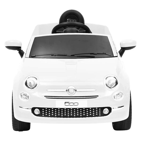 vidaXL Παιδικό Αυτοκίνητο Ηλεκτρικό Fiat 500 Λευκό
