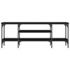 vidaXL Έπιπλο Τηλεόρασης Μαύρο 121 x 35 x 45 εκ. Επεξεργ. Ξύλο/Σίδερο