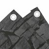 vidaXL Περίφραξη Μπαλκονιού Σχέδιο Ledge Stone Γκρι 300x120 εκ. PVC