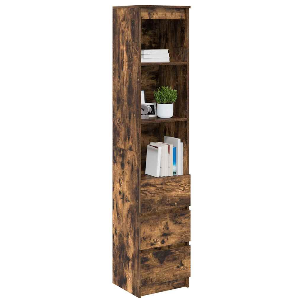 vidaXL Ντουλάπα Καπνιστή δρυς 37,5x35x180 εκ. Επεξεργασμένο Ξύλο