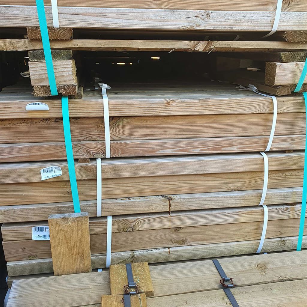 vidaXL Πέργκολα Στηριζόμενη 2x5x2,2 μ. Εμποτισμένο Μασίφ Ξύλο Πεύκου