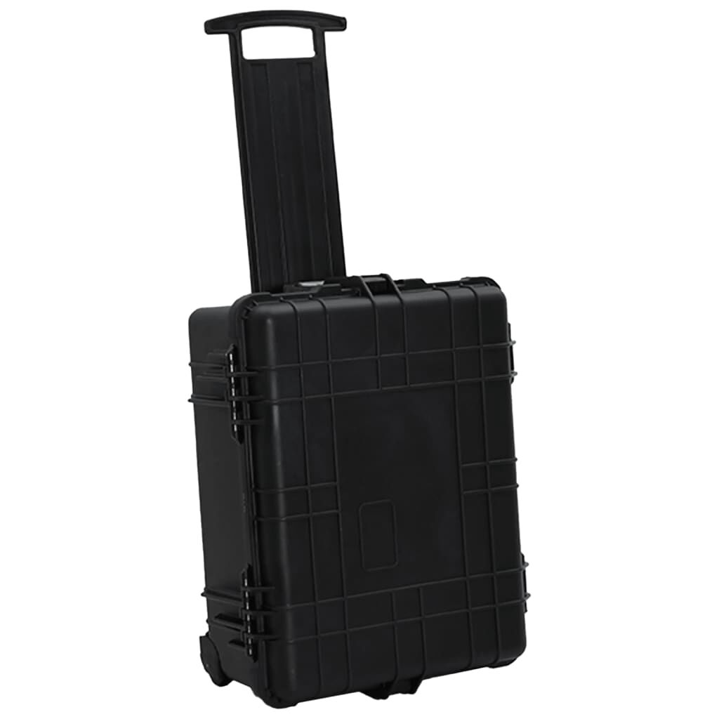 vidaXL Θήκη Πτήσης με Ρόδες Μαύρη 58 x 45 x 27 εκ. από Πολυπροπυλένιο