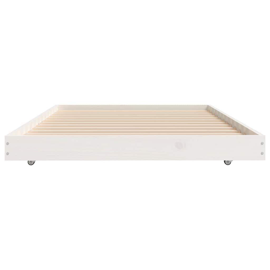 vidaXL Σκελετός Κρεβ. Χωρίς Στρώμα Λευκό 90x190 εκ Μασίφ Πεύκο