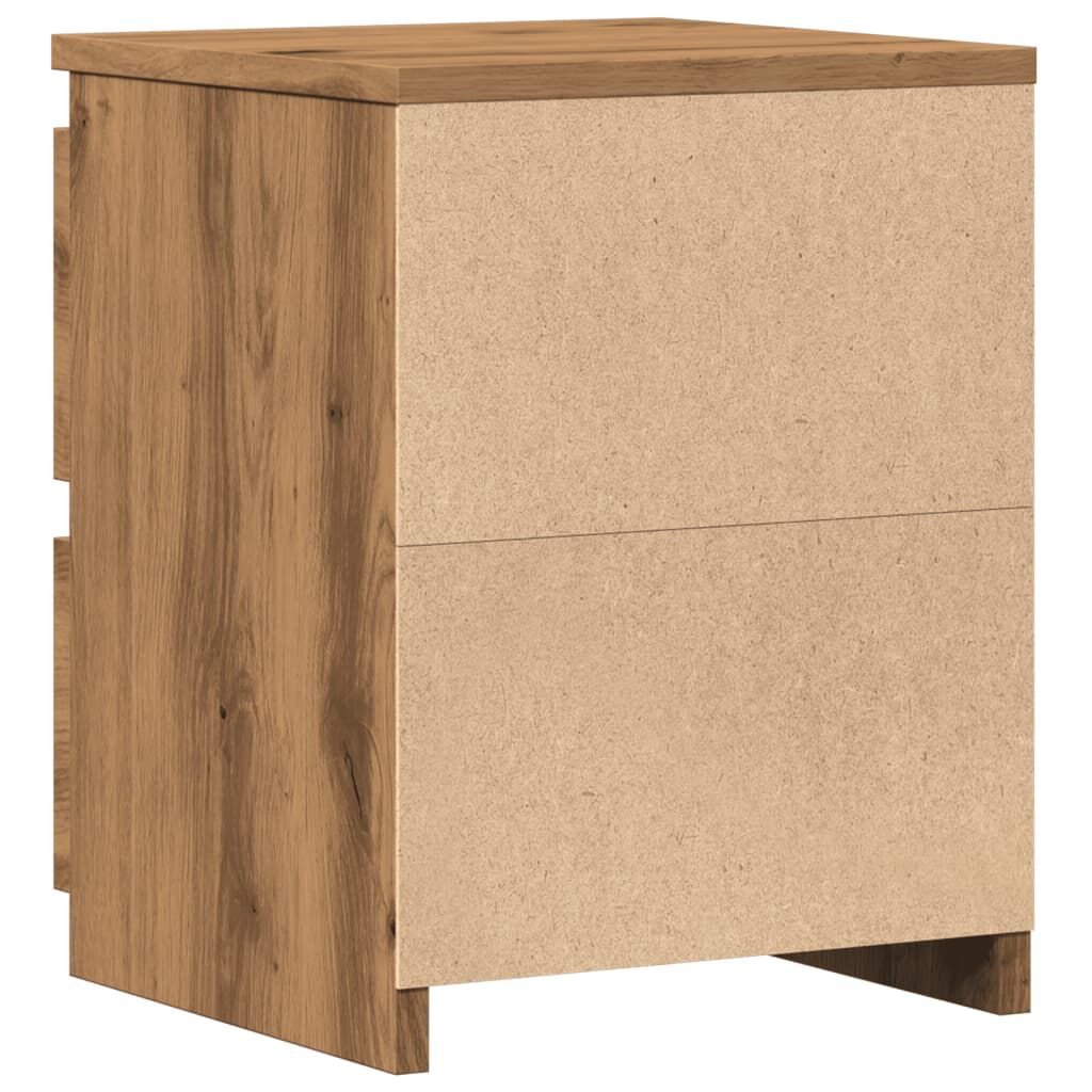 vidaXL Κομοδίνο Αρτισιανή Δρυς 30x30x40 εκ. από Επεξεργασμένο Ξύλο