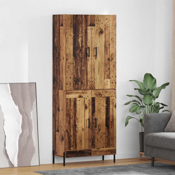 vidaXL Highboard &Pi;&alpha;&lambda;&iota;ό &Xi;ύ&lambda;&omicron; 69,5 x 34 x 180 &epsilon;&kappa;. &Epsilon;&pi;&epsilon;&xi;&epsilon;&rho;&gamma;&alpha;&sigma;&mu;έ&nu;&omicron; &xi;ύ&lambda;&omicron;