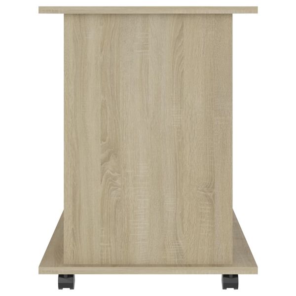 vidaXL Ντουλάπι Τροχήλατο Sonoma Δρυς 60 x 45 x 60 εκ. από Επεξ. Ξύλο
