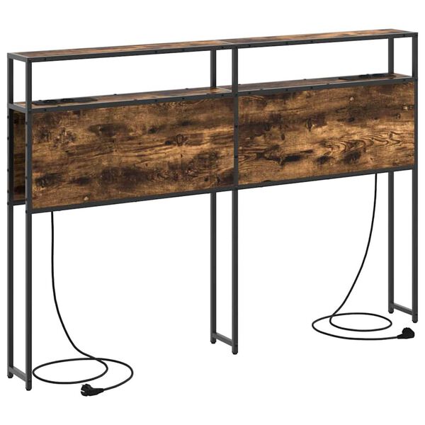 vidaXL Κεφαλάρι Αποθήκης Καπνιστή δρυς 160 cm Επεξεργασμένο ξύλο