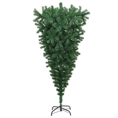 vidaXL Χριστουγεννιάτικο Δέντρο Ανάποδο με Βάση Πράσινο 210 εκ.
