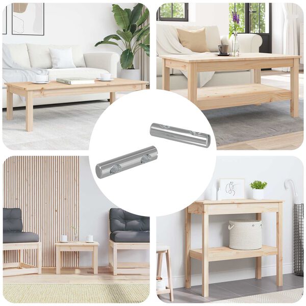 vidaXL &Kappa;&alpha;&rho;ύ&delta;&iota; 2 pcs &Epsilon;&pi;&iota;&kappa;&alpha;&lambda;&upsilon;&mu;&mu;έ&nu;&omicron; &mu;&epsilon; &psi;&epsilon;&upsilon;&delta;ά&rho;&gamma;&upsilon;&rho;&omicron; 60 x 12 mm &Sigma;ί&delta;&epsilon;&rho;&omicron;