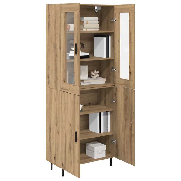 vidaXL Highboard 2 pcs Artisan Oak &Sigma;ύ&nu;&theta;&epsilon;&tau;&omicron; &Xi;ύ&lambda;&omicron; &kappa;&alpha;&iota; &Gamma;&upsilon;&alpha;&lambda;ί