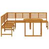 vidaXL Σετ Παγκάκι Κήπου 4 pcs Καφέ Μασίφ ξύλο ακακίας