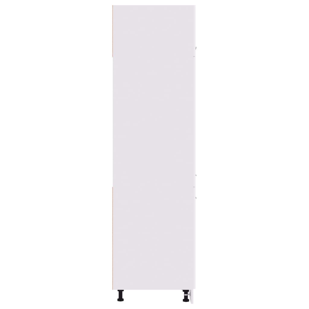 vidaXL Ντουλάπι Ψυγείου Lyon Λευκό 60x57x207 εκ. από Επεξ. Ξύλο