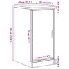 vidaXL ντουλάπι αποθήκευσης γκαράζ 40x51x85 εκ μασίφ ξύλο πεύκο