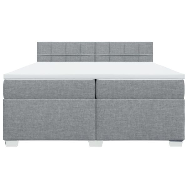 vidaXL &Kappa;&rho;&epsilon;&beta;ά&tau;&iota; Boxspring &mu;&epsilon; &Sigma;&tau;&rho;ώ&mu;&alpha; &Alpha;&nu;&omicron;&iota;&chi;&tau;ό &Gamma;&kappa;&rho;&iota; 200x200 &epsilon;&kappa;. &Upsilon;&phi;&alpha;&sigma;&mu;ά&tau;&iota;&nu;&omicron;