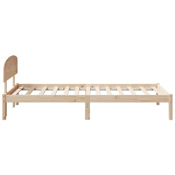 vidaXL Σκελετός Κρεβατιού Καφέ 100 x 200 cm Μασίφ ξύλο πεύκου