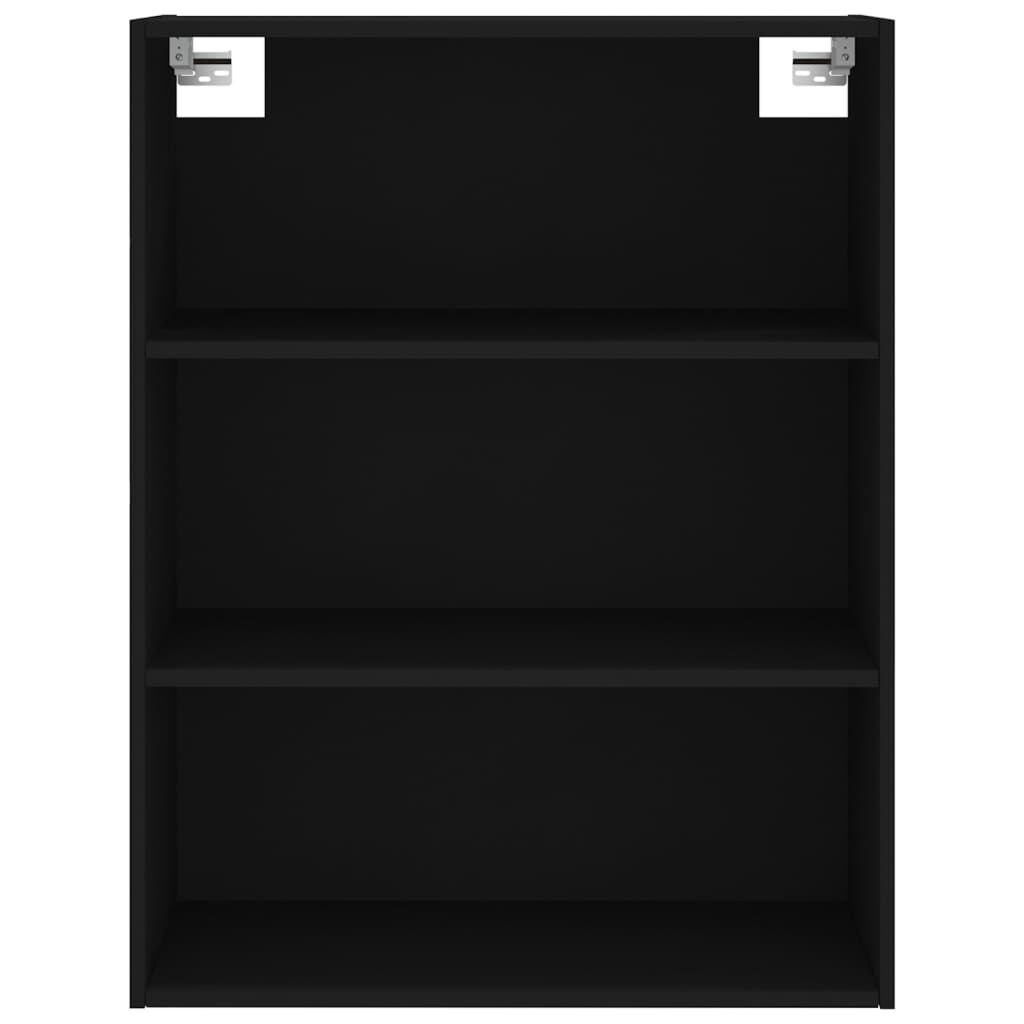 vidaXL Ντουλάπι Μαύρο 69,5x32,5x180 εκ. Επεξεργασμένο Ξύλο