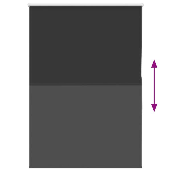 vidaXL Ρολέρ Μπλακάουτ Μαύρο 100x175 cm Πλάτος υφάσματος 95,7 cm