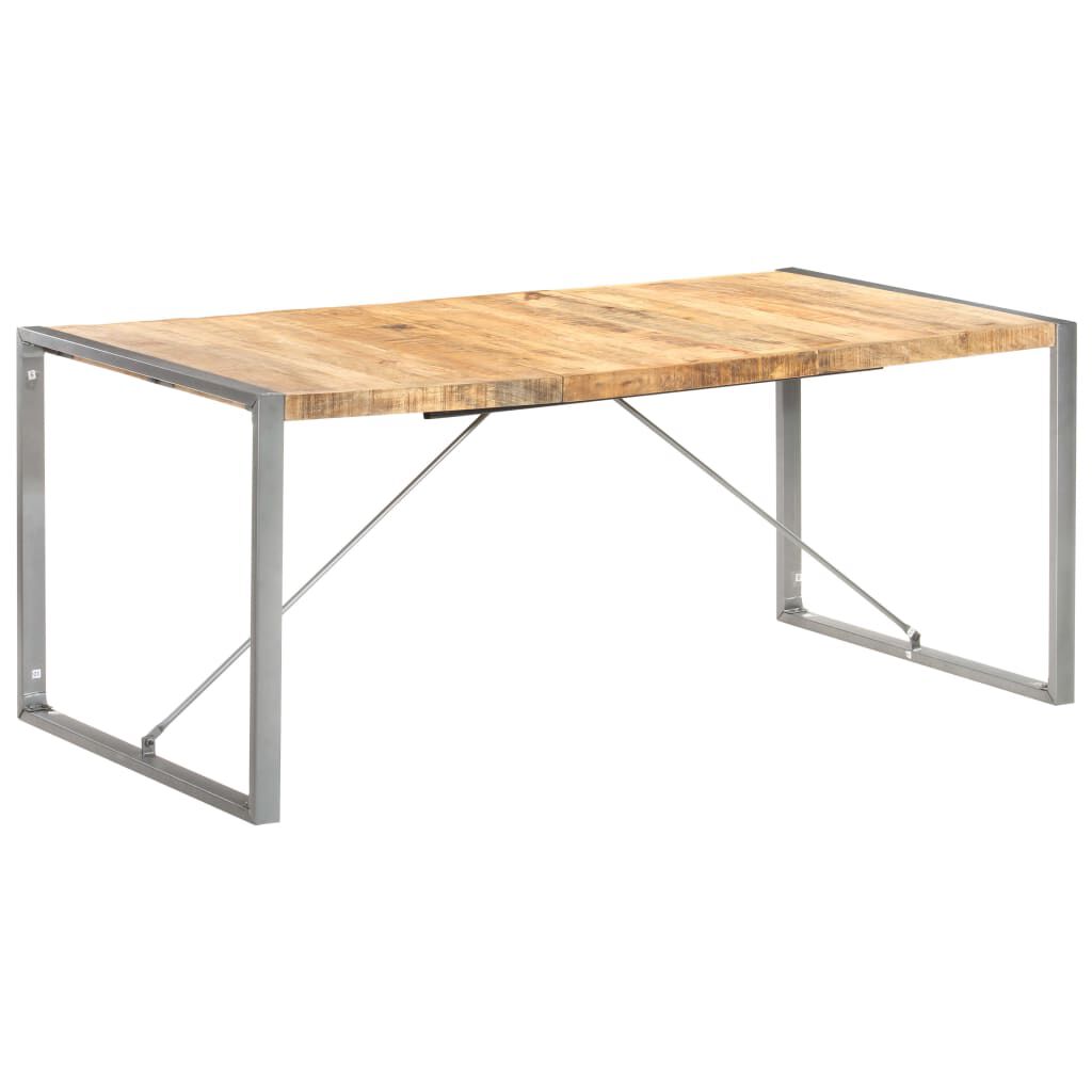 vidaXL Τραπεζαρία 180 x 90 x 75 εκ. από Μασίφ Ακατέργαστο Ξύλο Μάνγκο