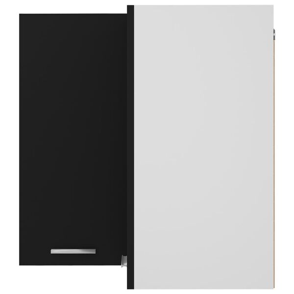 vidaXL Ντουλάπι Γωνία Κρεμαστό Lyon Μαύρο 57 x 57 x 60εκ. από