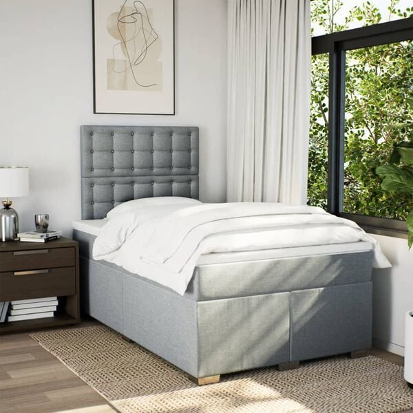 vidaXL &Kappa;&rho;&epsilon;&beta;ά&tau;&iota; Boxspring &mu;&epsilon; &Sigma;&tau;&rho;ώ&mu;&alpha; &Alpha;&nu;&omicron;&iota;&chi;&tau;ό &Gamma;&kappa;&rho;&iota; 120x190 &epsilon;&kappa;. &Upsilon;&phi;&alpha;&sigma;&mu;ά&tau;&iota;&nu;&omicron;