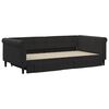 vidaXL Καναπές Κρεβάτι Συρόμενος Μαύρο 100x200 εκ. Βελούδινος Συρτάρια