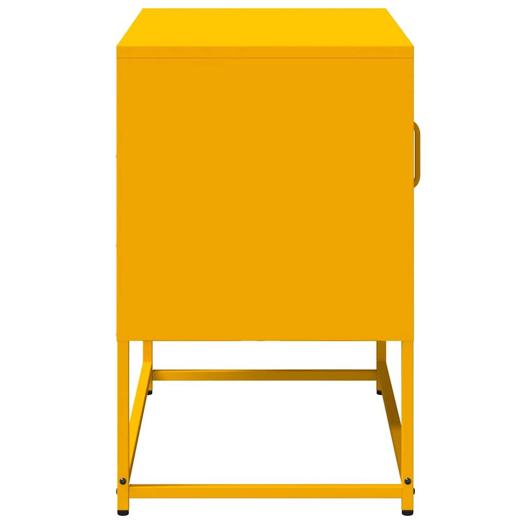 vidaXL Έπιπλο Τηλεόρασης Μουσταρδί Κίτρινο 68x39x60,5 εκ. από Ατσάλι