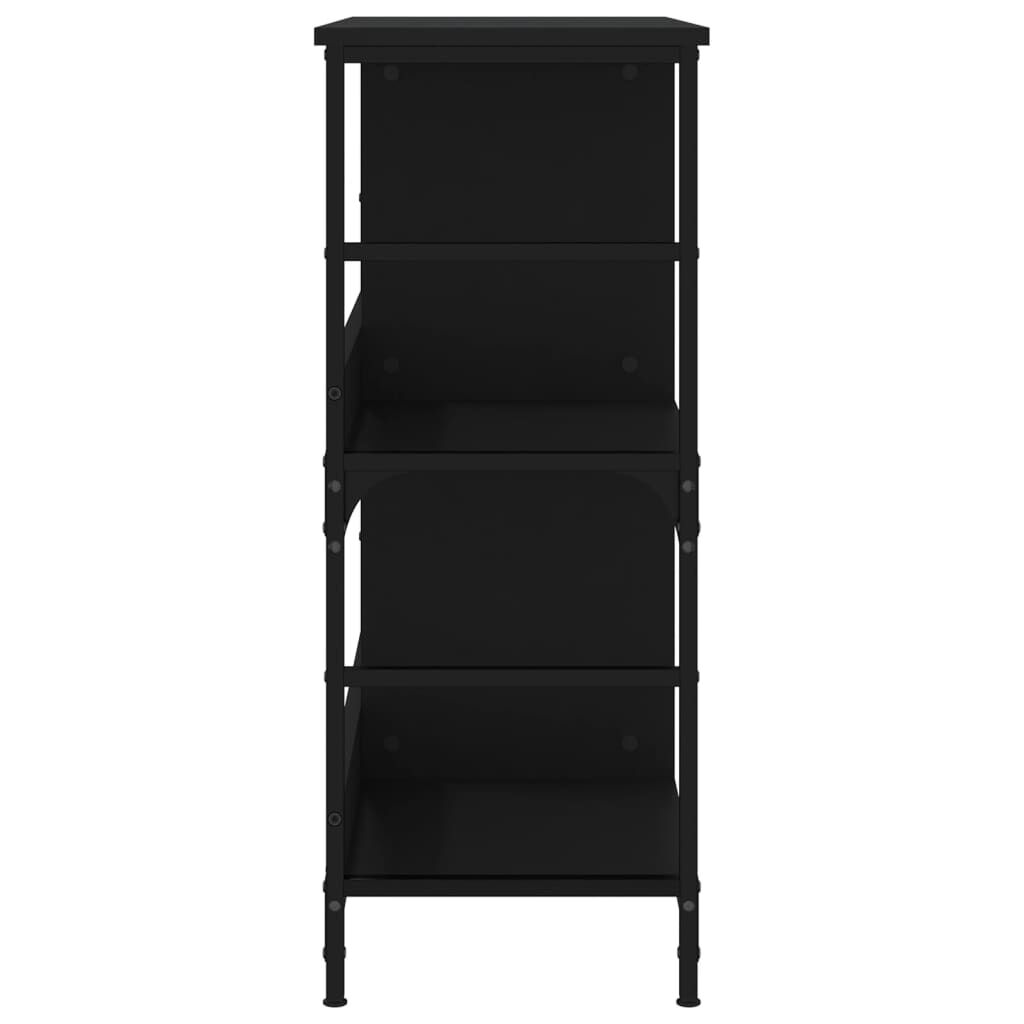 vidaXL Βιβλιοθήκη Μαύρη 78,5 x 33 x 82 εκ. από Επεξεργασμένο Ξύλο