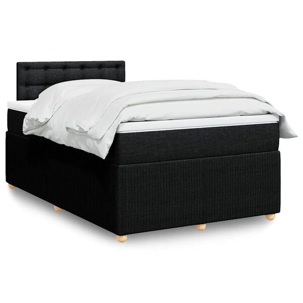 vidaXL &Kappa;&rho;&epsilon;&beta;ά&tau;&iota; Boxspring &mu;&epsilon; &Sigma;&tau;&rho;ώ&mu;&alpha; &Mu;&alpha;ύ&rho;&omicron; 120x190 &epsilon;&kappa;. &Upsilon;&phi;&alpha;&sigma;&mu;ά&tau;&iota;&nu;&omicron;
