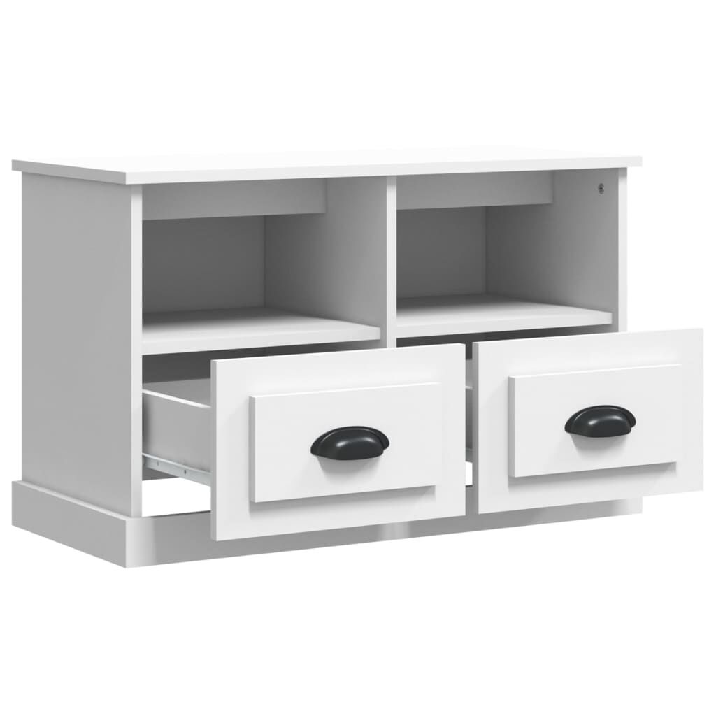 vidaXL Έπιπλο Τηλεόρασης Λευκό 80 x 35 x 50 εκ. Επεξεργασμένο Ξύλο