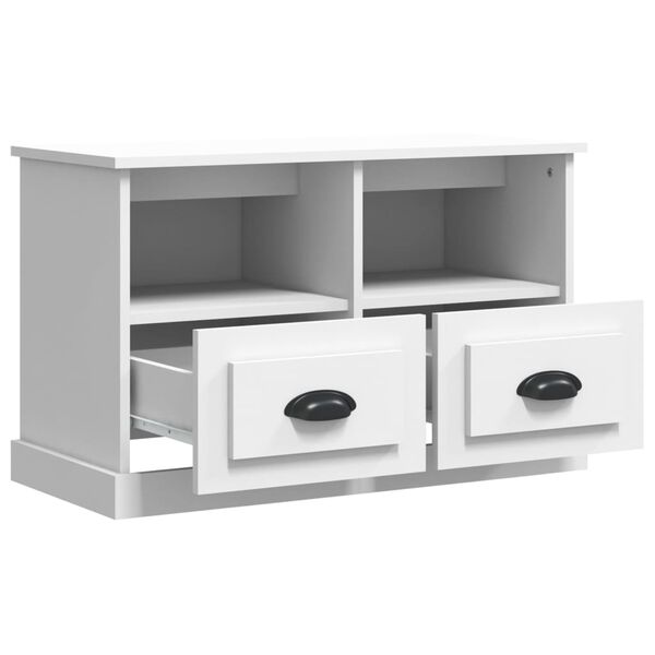 vidaXL Έπιπλο Τηλεόρασης Λευκό 80 x 35 x 50 εκ. Επεξεργασμένο Ξύλο