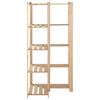 vidaXL Γωνιακή Ραφιέρα 5 Επιπέδων 82,5x82,5 x170 εκ. Μασίφ Ξύλο Πεύκου