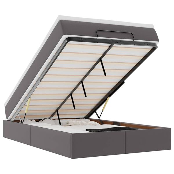 vidaXL &Omicron;&theta;&omega;&mu;&alpha;&nu;&iota;&kappa;ό &kappa;&rho;&epsilon;&beta;ά&tau;&iota; &mu;&epsilon; &sigma;&tau;&rho;ώ&mu;&alpha; &Gamma;&kappa;&rho;&iota; 120x200cm Faux Leather