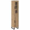 vidaXL Highboard Artisan Oak 34,5 x 34 x 180 &epsilon;&kappa;. &Epsilon;&pi;&epsilon;&xi;&epsilon;&rho;&gamma;&alpha;&sigma;&mu;έ&nu;&omicron; &Xi;ύ&lambda;&omicron;