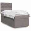 vidaXL &Kappa;&rho;&epsilon;&beta;ά&tau;&iota; Boxspring &mu;&epsilon; &Sigma;&tau;&rho;ώ&mu;&alpha; Taupe 90x190 &epsilon;&kappa;.&Upsilon;&phi;&alpha;&sigma;&mu;ά&tau;&iota;&nu;&omicron;