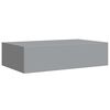 vidaXL Ράφια Τοίχου με Συρτάρια 2 Τεμ. Γκρι 40 x 23,5 x 10εκ. από MDF