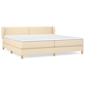vidaXL &Kappa;&rho;&epsilon;&beta;ά&tau;&iota; Boxspring &mu;&epsilon; &Sigma;&tau;&rho;ώ&mu;&alpha; &Kappa;&rho;&epsilon;&mu; 200x200 &epsilon;&kappa;. &Upsilon;&phi;&alpha;&sigma;&mu;ά&tau;&iota;&nu;&omicron;